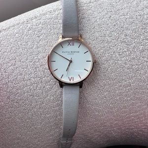 Olivia Burton Watch - grey and rose gold